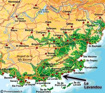 LE LAVANDOU (le plan)